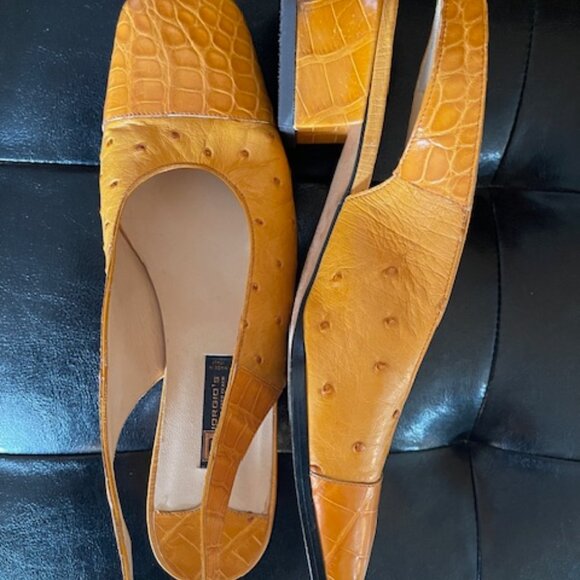 Giorgio's of Palm Beach Chic Tan/Burnt Orange Women's Slingback - Picture 4 of 4